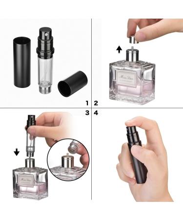 Brarios Perfumed Robber Refillable Travel Perfume Atomizer - 5ml Mini Portable Spray Bottle in Gray | Perfect On-the-Go Fragrance Solution - Buy Online on GoSupps.com