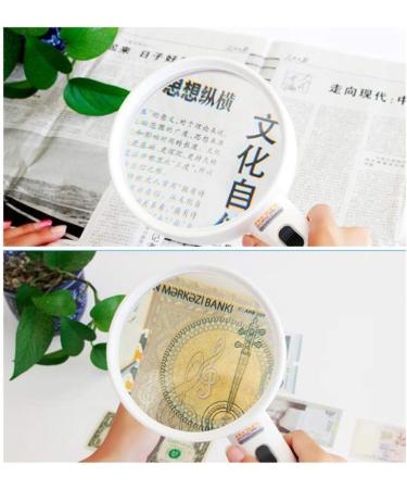 Led Magnifiers Handheld 10x Old Man Reading Magnifying Glass with Uv Light Electronic Repair Stamp Identification Magnifying Mirror Good Times - Buy Online on GoSupps.com