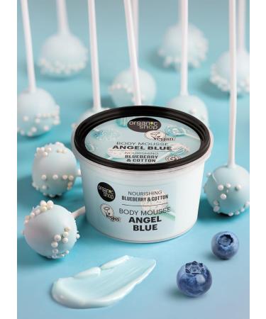 Organic Shop Angel Blue Nourishing Body Mousse - Blueberry & Cotton 250ml - Buy Online on GoSupps.com