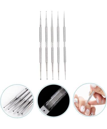 DOITOOL 10 Pcs Nail Art Drill Pen Glitter Gel Nail Molding Gel Nail Drill Point Pen Dotting Tools for Nails Nail Gel Polish Practical Manicure Tool To Rotate Stainless Steel Glue Pen Alloy - Buy Online on GoSupps.com