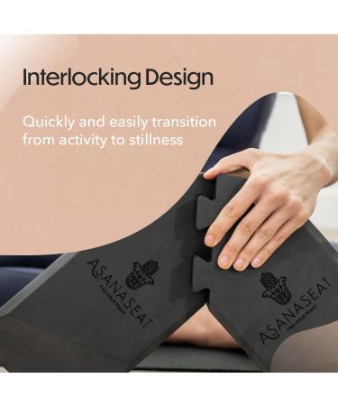 Asanaseat Multifunctional Yoga Block Set of 2 - Meditation Seat, Floor Seat, Stretching Blocks for Added Stability | Lightweight EVA Foam - Buy Online on GoSupps.com