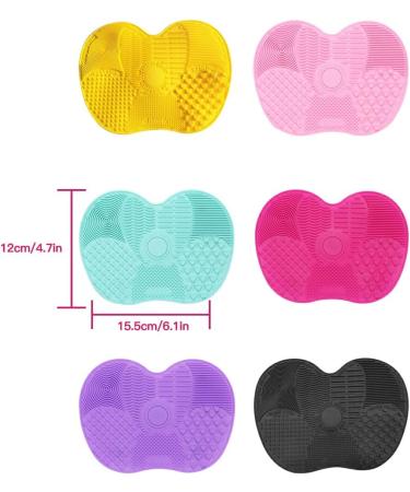 Dajidafu Women Eyeshadow Foundation Concealer Makeup Brush Cleaning Mat Hotel Portable Nonslip Eyebrow Pen Silicone Washing Pad Green - Buy Online on GoSupps.com