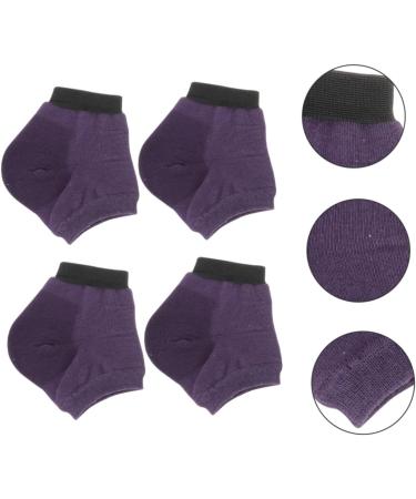 Beaupretty 5 Pairs Moisturizing Socks Heel Socks Moisturizing Heel Sleeves Slipper Socks Heel Sleeves for Cracked Heels Wicking Socks Foot Softening Socks Cotton Purple Anti Slip Socks Lotion - Buy Online on GoSupps.com