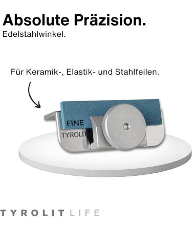 Tyrolite All-in-One Ski & Snowboard Edge Grinder - 10-Part Premium Tuning Set with Stainless Steel 88 Angle & Files | International Shipping Available - Buy Online on GoSupps.com