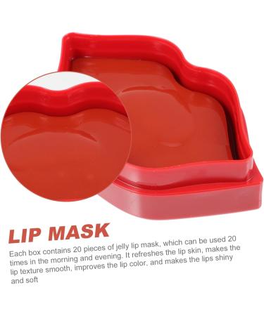  BIUDECO 20Pcs Lip Mask Natural Lip Balm Collagen Lip Masks Moisturizing Lip Gel Lip Mask Lip Care Masks - Buy Online on GoSupps.com