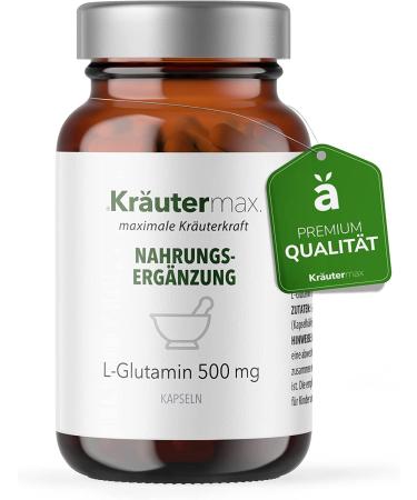 NEW!Herbal max l glutamine capsules |L glutamine powder high dose |Amino acid L-glutamine vegan and purely to herbal max manner |Glutamine capsules as a replacement to L glutamine powder |1 x 90 pieces