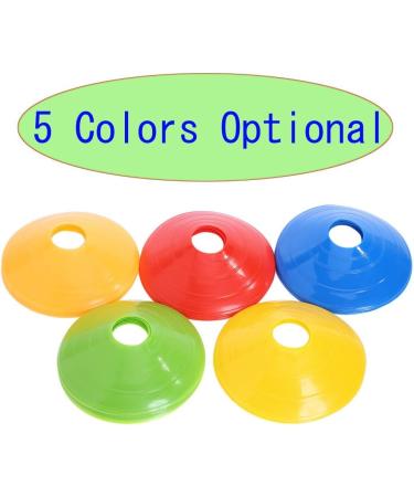 25 Pcs Pro Disc Cones with Carry Bag - Agility Training Cones for Soccer, Football, Basketball & More (5 Colors) - Buy Online on GoSupps.com