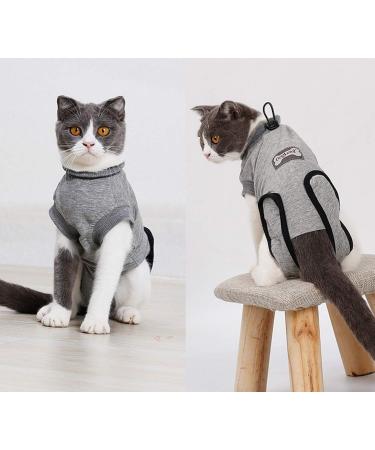 Yuhtech Cat Recovery Suit - Post-Surgery Catwear for Comfort & Rehabilitation (M - 40-45cm) | International Shipping - Buy Online on GoSupps.com