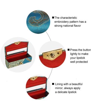 Comicfs 12pcs Lipstick Case Set Stylish Mirror & Satin Silky Fabric in Assorted Colors | Perfect Jewelry Box for Makeup Lovers - Buy Online on GoSupps.com