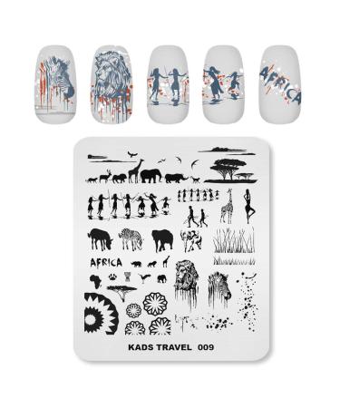 Alexnailart Stainless Steel Nail Stamp Template - DIY Manicure & Nail Art Decoration TR009 | International Shipping - Buy Online on GoSupps.com