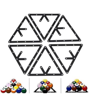 Zetiling 6PCS Magic Rack Billiards Sheet - Pool Table Triangle Ball Holder for 8, 9, and 10 Ball Rack - Cue Accessories - Buy Online on GoSupps.com