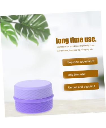 minkissy 3 Sets Cream Box Durable Cream Storage Jar Refillable Powder Pot Salve Jar Leakproof Travel Containers Portable Cosmetic Holder Purple Vacation Make up Storage Box Silica Gel - Buy Online on GoSupps.com