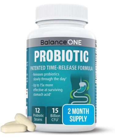 Balance ONE Probiotic Family Pack - 2 Month Supply for Adults & Kids - Time Release Probiotic Tablets - 15x More Effective - Non-GMO - Buy Online on GoSupps.com