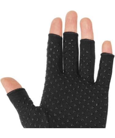 Fabater Half Finger Bike Gloves for Men - Compression Arthritis Support Anti-Slip Design for Mountaineering & Daily Health Care (L - Buy Online on GoSupps.com