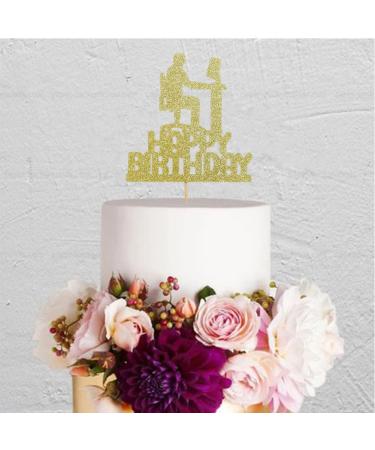 Programming Theme Happy Birthday Cake Topper Programmer Cake Decor Computer Tech Cake Decorations IT Birthday Party Supplies Gold Glitter - Buy Online on GoSupps.com