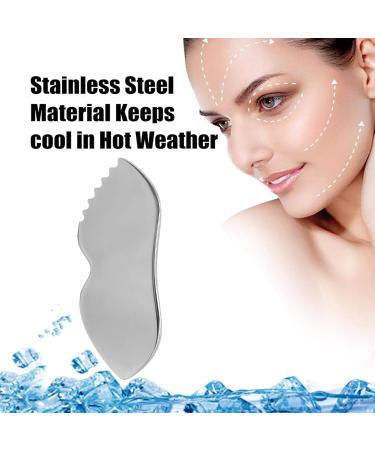 Buy Premium Stainless Steel Gua Sha Tool | Myofascial Massage Board for Jaw Sculpting & Swelling Relief - Buy Online on GoSupps.com