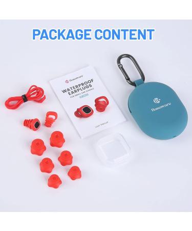 Swim Ear Plugs - Waterproof Silicone for Adults & Kids - 4 Sizes for Small Ear Canals - Buy Online on GoSupps.com