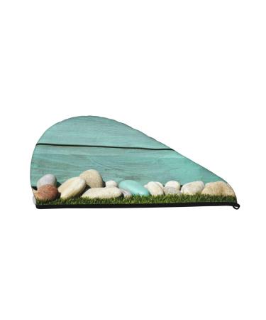 Wood Grain Microfiber Hair Towel Soft Super Absorbent Hair Towel Wrap for Women Coral Velvet Quick Dry Hair Cap for Long Curly and Thick Hair