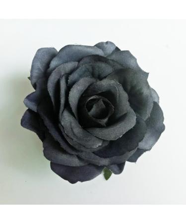 VEICOSTT Women Black Rose Flower Hair Clip & Brooch Pin - ZFJ11 | Hair Accessories - Buy Online on GoSupps.com