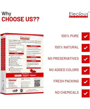  QURA QURA Hibiscus Powder for Hair Growth (200g) and Face Pack - Buy Online on GoSupps.com