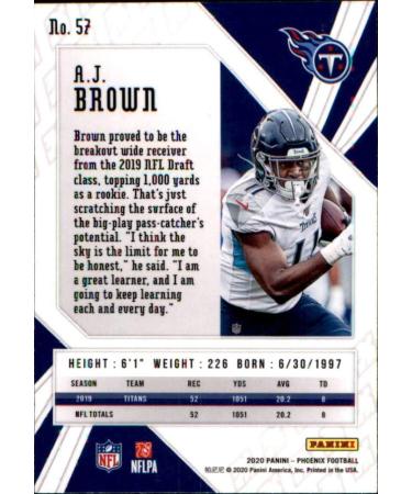 2020 Panini Phoenix Fire Burst A.J. Brown #57 Tennessee Titans Football Card - Buy Online on GoSupps.com