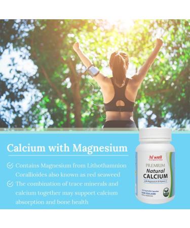 (Pack of 3) Hi Well Premium Natural Calcium with Magnesium & Vitamin D 120Vegetarian Capsules - Buy Online on GoSupps.com