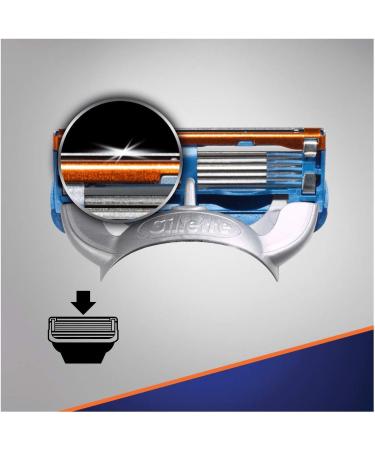 Buy Gillette Fusion5 Razor (4 Pieces) - Best Men's Shaving Kit | International Shipping Available - Buy Online on GoSupps.com