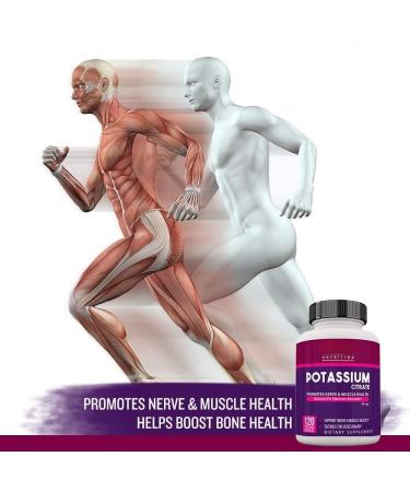 Potassium Citrate 99mg I Support Nerve Joint & Bone Health I Helps Manage Electrolyte | for Both Men & Women | 120 Veg Capsules - Buy Online on GoSupps.com