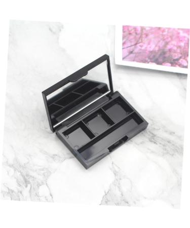 DOITOOL 4pcs Box Eyeshadow Eye Shadow Cosmetic Foundation Makeup with Mirror Magnetic Makeup Palette Make up 4.5X7.2CM Black 2 - Buy Online on GoSupps.com