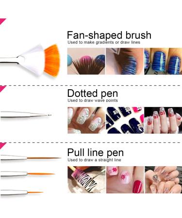 Teenitor Nail Art Brush Kit with Designer Tools, Glitter, Foil Flakes, Tape Strips & Rhinestones - Buy Online on GoSupps.com