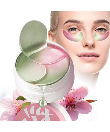 Under Eye Patches for Dark Circles 30 Pairs Retinol Collagen Eye Gels Mask Eye Patches for Dark Circles and Puffiness Anti Aging Moisturizer For Women Gift Crystal Cherry Blossom Color Eye Masks
