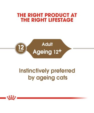 Royal Canin Ageing 12+ Complete Adult Wet Cat Food in Gravy 12 x 85g - Buy Online on GoSupps.com