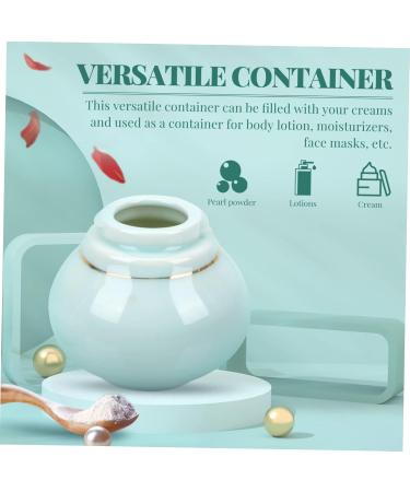 POPETPOP Storage Bottle Cans Ceramics Tea Tins Food Containers Eye Shadow Jar Powder Sample Bottle Lotion in Bulk Tea Storage Canister Bulk Makeup Tea Samples Candle Travel Mini Cream 6x5.5cm Blue - Buy Online on GoSupps.com