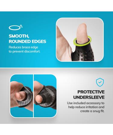 BraceAbility Hard Plastic Thumb Splint | Arthritis & Tendonitis Treatment Brace for CMC Basal & MCP Joints - Medium Left Hand - Buy Online on GoSupps.com