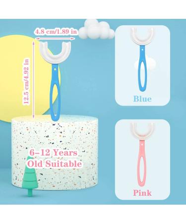 Kids U-Shaped Silicone Toothbrush 4-Pack | 360 Oral Cleaning & Massage | Children 6-12 Years | Training Toothbrushes - Buy Online on GoSupps.com