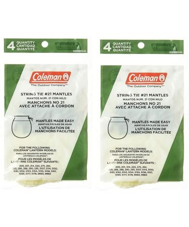 Coleman Standard String Tie #21 Mantles - 2 Packages of 4 Mantles (8 Total) - Buy Online on GoSupps.com