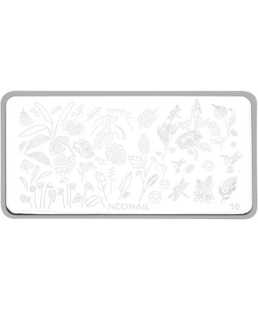Neonail Stamping Plate 16 | Nail Art Stencil for Creative Designs | Perfect for French Nails | International Shipping Available - Buy Online on GoSupps.com