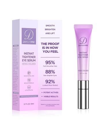 Caffeine & Retinol Under Eye Serum Dermatologist-Tested Fast Absorbing Correction for Puffy Eye Bags Fine Lines Dark Circles Wrinkles While Providing Moisturizing Care Vintage Violet