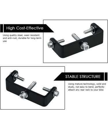 Distinctive Style Bike Rear Rack Mount Adapter - Black | Includes Screws - Buy Online on GoSupps.com
