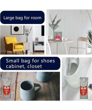 Sandmonk Coconut Activated Charcoal Bags 4 Pack - Natural Odor Absorber & Air Purifier for Home, Car, Shoes, Bathroom, Kitchen, Pets - Smoke Eliminator - Eco-Friendly Solution - Buy Online on GoSupps.com