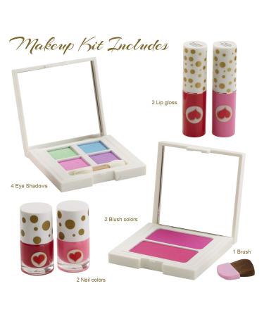 Toysical Makeup Kit for Teens - Complete "LOVE" Makeup Gift Set with Eyeshadow Lip Gloss Blush & Nail Polish - Perfect Starter Kit for Young Girls & Women - Buy Online on GoSupps.com