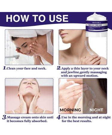 HASAIKA Neck Cream Anti Aging Neck Cream Firming Neck Cream Firms the Neck and D collet and Slows Down Skin Aging - Buy Online on GoSupps.com