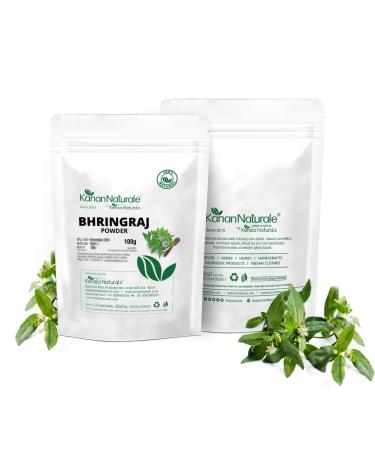 Buy Bhringraj & Brahmi Powder Combo for Natural Hair Care | Hair Growth & Loss Prevention - 100 gm + 10 gm - Buy Online on GoSupps.com