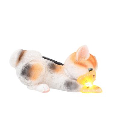 1pc Solar Ornament Garden Lights Decorative LED Outdoor Lights LED Light Decor Kawaii Cat Light Garden Adornment Solar LED Cat Outdoor Lamp Ornament Garden Solar Lamp Yellow Animal Light Gray 24x14cm