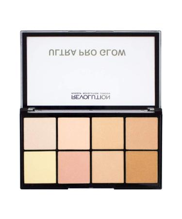 Makeup Revolution Ultra Pro Glow Palette 20g - Radiant Highlighter for All Skin Tones | Shop Internationally - Buy Online on GoSupps.com