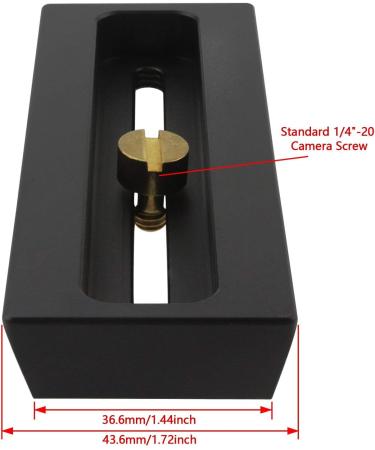 Alstar Short Full Aluminum Prism Rail - 120MM Length with Screw - Buy Online on GoSupps.com