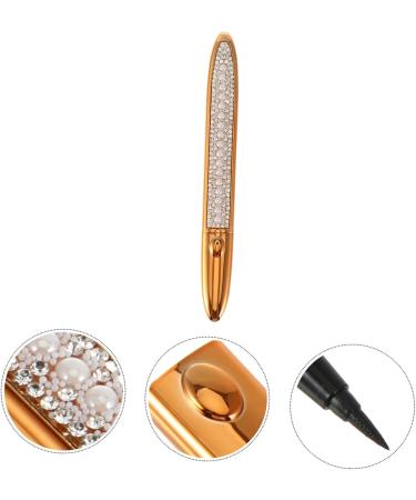 SOESFOUFU 3pcs Self Adhesive Mascara Self-adhesive Eye Liner Makeup Tools No Blooming Eye Liner Plastic Golden - Buy Online on GoSupps.com