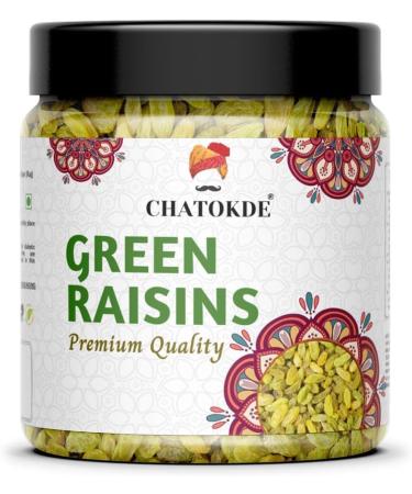 CHATOKDE Premium Raisins Combo Pack Of 2 Black Raisins & Green Raisins 250g Each 500g_Packing May Vary - Buy Online on GoSupps.com