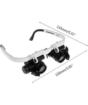 Headband Magnifier Head MountLighted Magnifying Glasses Headband Magnifier with LED Light Head Mounted Magnifying Glasses 8X 15X 23X Illuminated Magnifier Loupe Watch Repair Lamp for Hobbies Readin - Buy Online on GoSupps.com