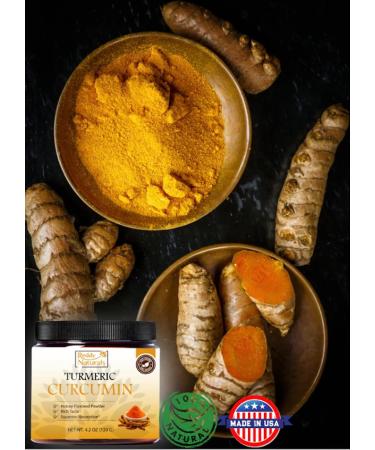 Reddy Naturals Turmeric Curcumin Powder with Black Pepper - 100% Pure Curcuminoid Supplement - Non GMO, Gluten-Free, Honey Flavor - 4.2 Oz - Buy Online on GoSupps.com